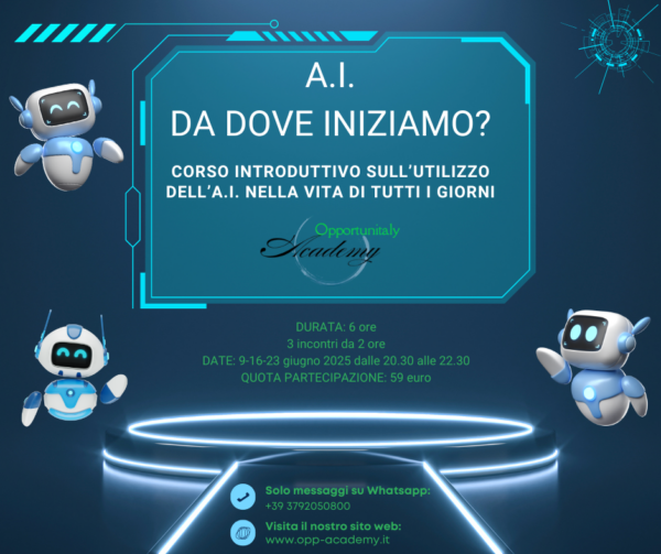 A.I.: Da dove iniziamo?